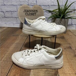Steven New York Shoes Womens 9 M Reeves Casual Sneakers White Faux Leather Low